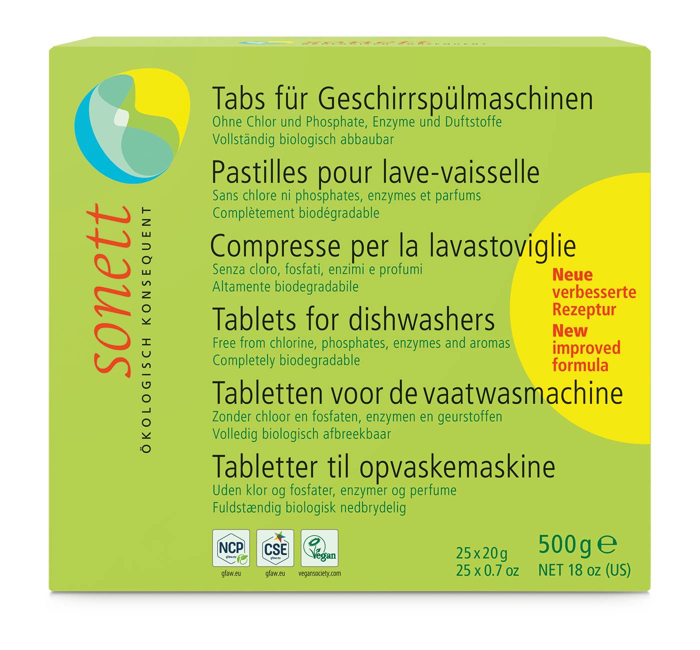 Nõudepesumasina Tabletid 25 x 20g